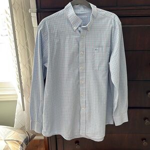 Southern Tide Blue and Pink Plaid Casual Button Down Shirt